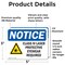 Signmission Radiation & Laser Sign, 3.5 in H x 5 in W, Vinyl Decal, Rectangle OS-2PACK-NS-D-35-L-10604 - alternate 3